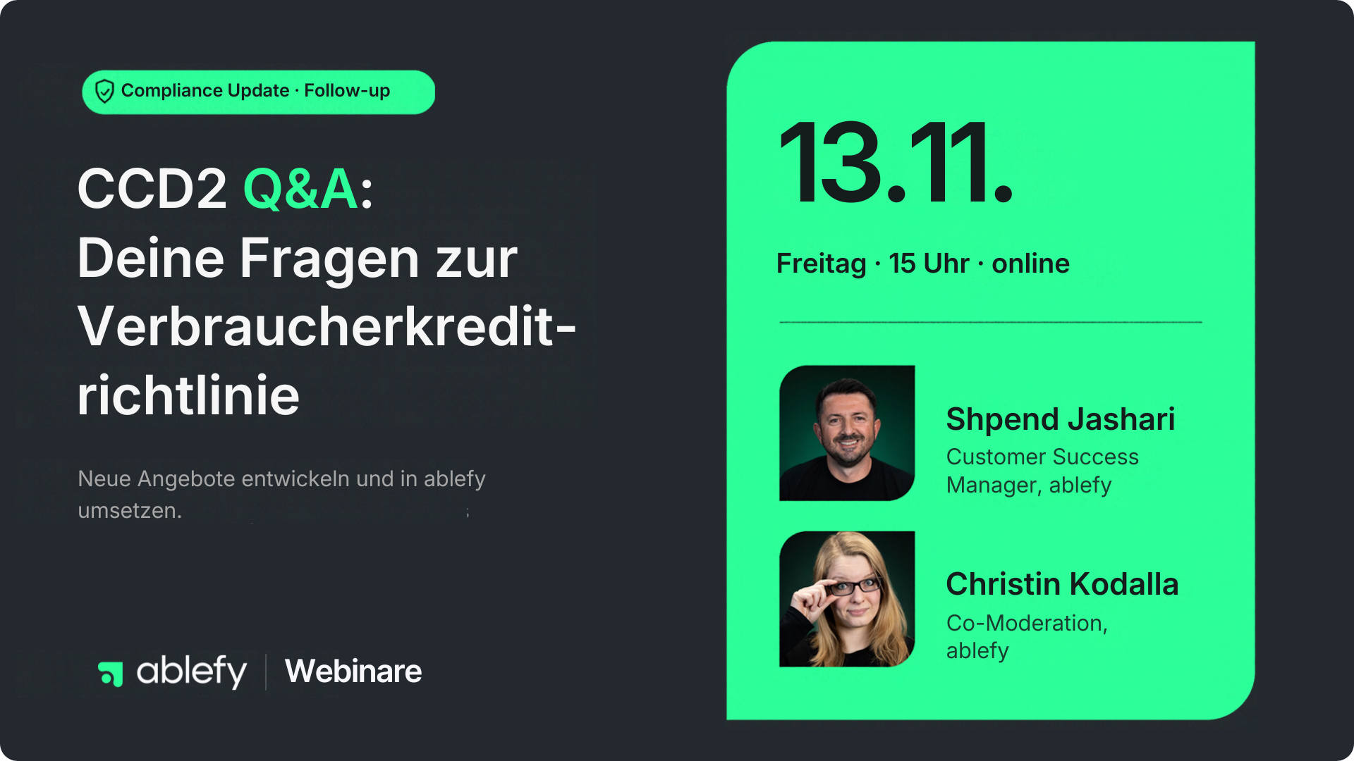 CCD2: Dein Q&A zur Verbraucherkreditrichtlinie